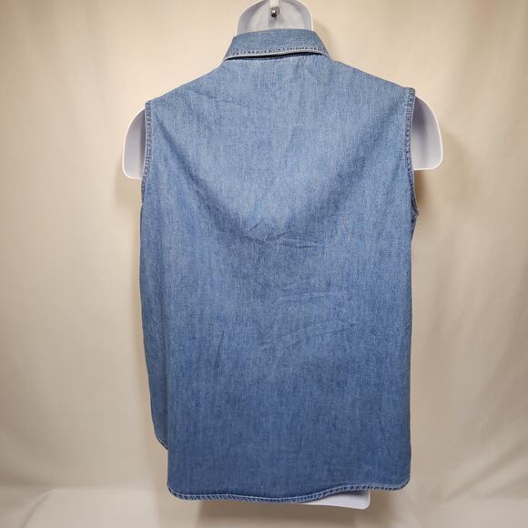 Disney Winne The Pooh Vest Embroidered Denim Medium - Picture 2 of 6